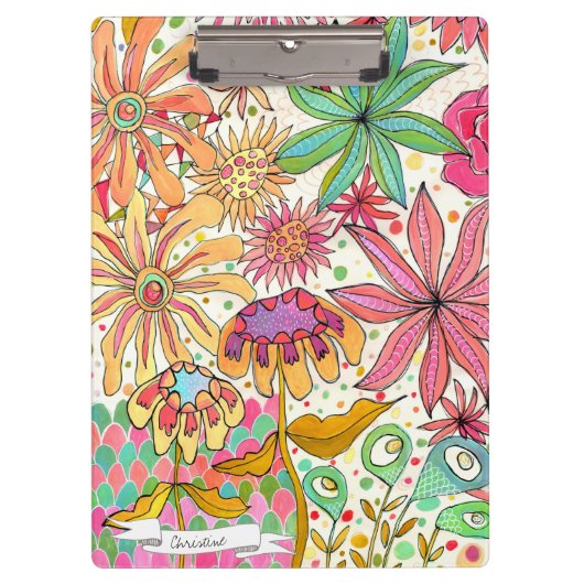 Unieke Kunstkunst die gepersonaliseerd klembord sc (Voorkant)