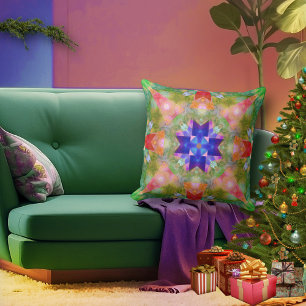 Unieke kunstloods voor geometrische Waterverf Kussen