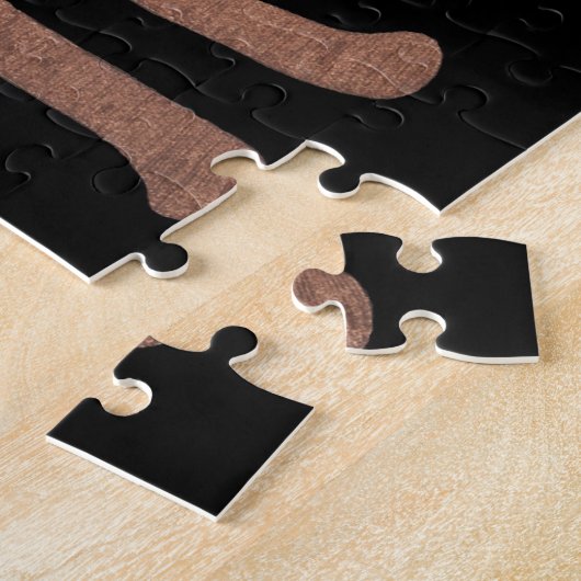 Unieke kunstpuzzel - 3 kattenknoppen #1 legpuzzel (Zijkant)