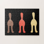 Unieke kunstpuzzel - 3 kattenknoppen #1 legpuzzel (Horizontaal)