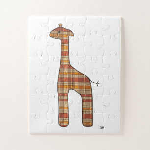 Unieke kunstpuzzel - Giraffe #2 - Erin Brie Art Legpuzzel