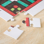 Unieke kunstpuzzel - Kersen Legpuzzel (Zijkant)