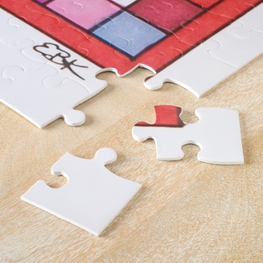 Unieke kunstpuzzel - Liefde Legpuzzel (Zijkant)