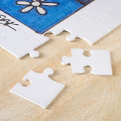 Unieke kunstpuzzel - sneeuw legpuzzel (Zijkant)