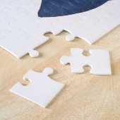 Unieke kunstpuzzel - Striped walvis - Erin Brie Ar Legpuzzel (Zijkant)