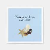 Unieke kuststrook van het bouquet-strand servet (Voorkant)