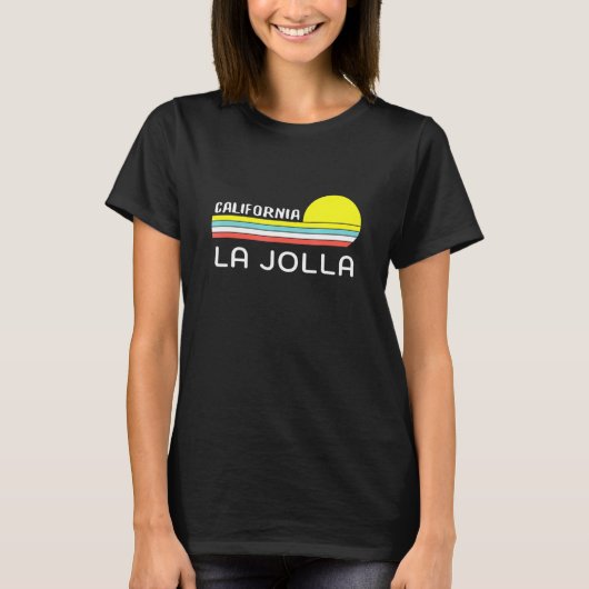 Unieke La Jolla California Retro Sunset Graphic No T-shirt (Voorkant)