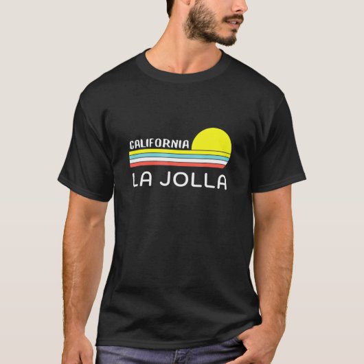 Unieke La Jolla California Retro Sunset Graphic No T-shirt (Voorkant)