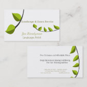 Unieke landschapsarchitectuur voor gardening van c visitekaartje (Voorkant / Achterkant)