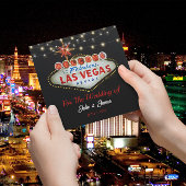 Unieke Las Vegas Wedding of Party Invitation Kaart