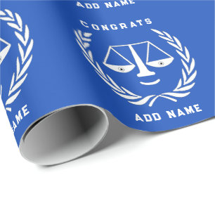 Unieke Law School Afstudeerder Gift Cadeaupapier