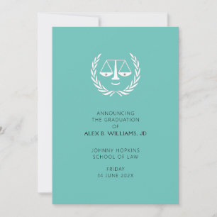 Unieke Law School Afstuderen Aankondiging