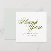 Unieke lege bruiloft personaliseren bedankkaart (Voorkant / Achterkant)