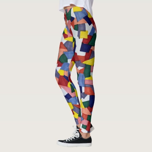 Unieke leggings, artistiek ontworpen, alles-over p leggings (Links)