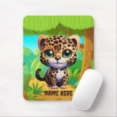 Unieke Leopard Kitten Oerwoud Wildlife Animal Muismat (Met muis)