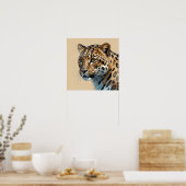 Unieke Leopard Schilderij Oerwoud Dierenkunst Poster (Keuken)