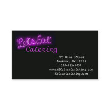 Unieke Let's Eat  Neon Sign in Paars