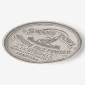 Unieke  lettertekens met zwoerd papieren bordje (Gekanteld)