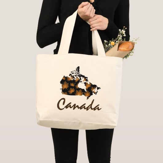Unieke leuke Canadese Maple Canada leaf canvas tas (Voorkant (product))
