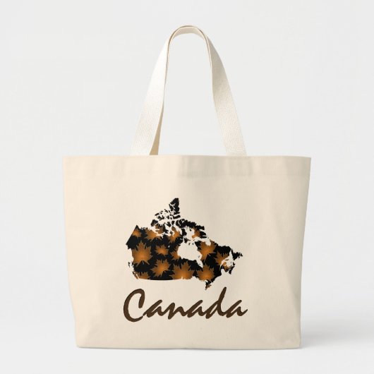 Unieke leuke Canadese Maple Canada leaf canvas tas (Voorkant)