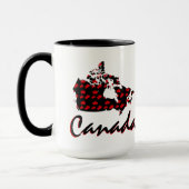 Unieke leuke Canadese rode Maple Canada koffie-mok Mok (Links)