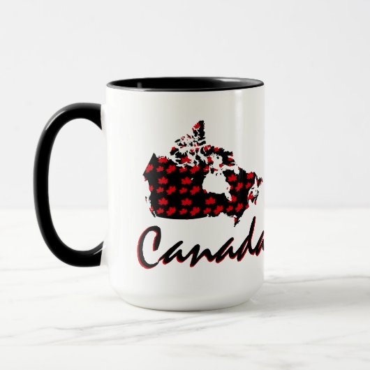 Unieke leuke Canadese rode Maple Canada koffie-mok Mok (Links)