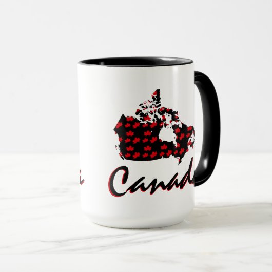 Unieke leuke Canadese rode Maple Canada koffie-mok Mok (Voorkant rechts)