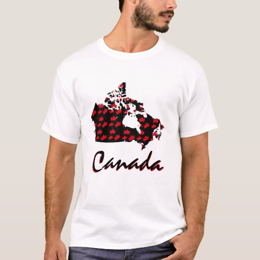 Unieke leuke Canadese rode Maple Canada shirt (Voorkant)