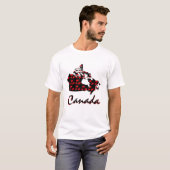 Unieke leuke Canadese rode Maple Canada shirt (Voorkant volledig)