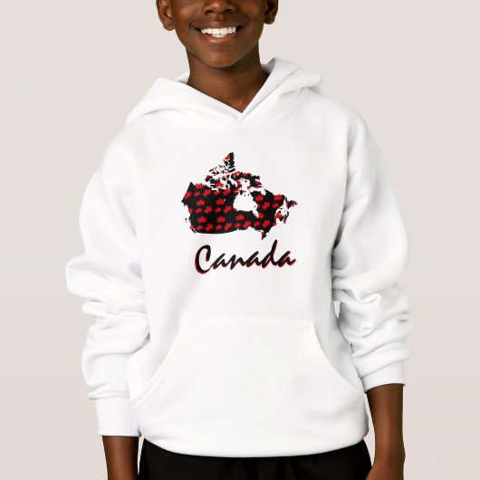 Unieke leuke Canadese rode Maple Canada shirt (Voorkant)