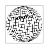 Unieke leuke discobal Maandelijkse dagelijkse gewo Rubberstempel (Afrduk)