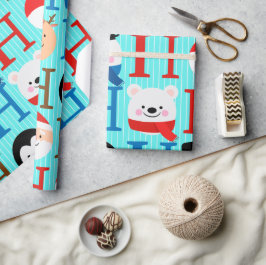 Unieke Leuke Kleurrijke Kerstmis Cadeaupapier