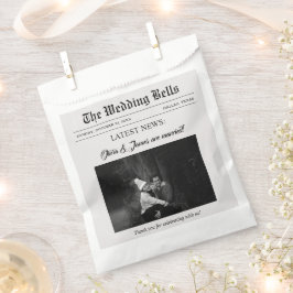 Unieke Leuke Krant Trouwfoto Bedankzakje