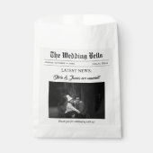 Unieke Leuke Krant Trouwfoto Bedankzakje (Voorkant)