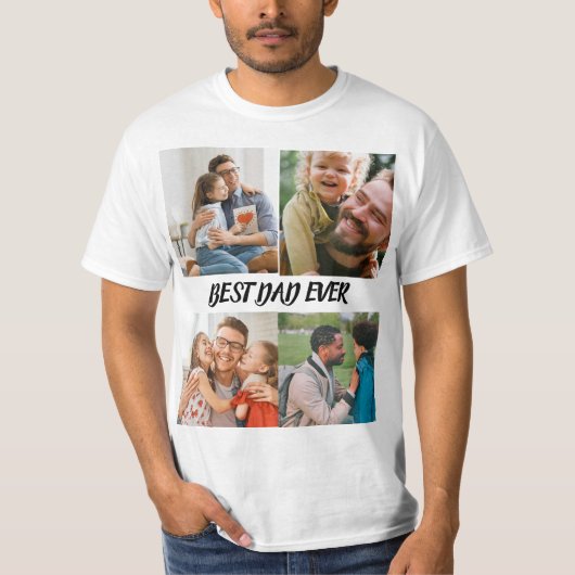 Unieke Leuke Moderne Verjaardag Beste Pap T-shirt (Voorkant)