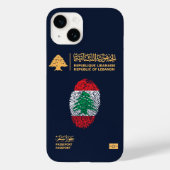 Unieke Libanese reispaspoortprinter - Souvenir Case-Mate iPhone Case (Achterkant)