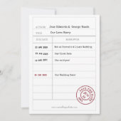 Unieke Library Kaart Save the Date Kaart (Voorkant)