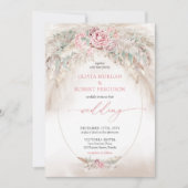 Unieke lichtbruine pampa's en stoffig roos kaart (Voorkant)