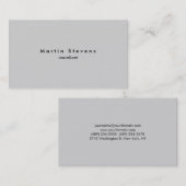 Unieke, lichte, lichte, minimale vormgeving visitekaartje (Voorkant / Achterkant)