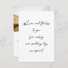 Unieke Liefde en Bedankt Trouwscript Foto