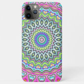 Unieke Lime Green Turquoise Pink Mandala Art Case-Mate iPhone Case (Achterkant)