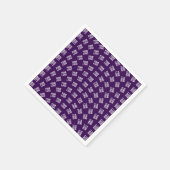 Unieke Logo of een geüpload Afbeelding | Paars Servet (Hoek)