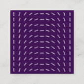 Unieke Logo of een geüpload Afbeelding | Paars Vierkante Visitekaartje (Voorkant)