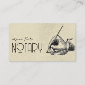 Unieke  Logo van notarisschrijver QR-code Visitekaartje (Voorkant)