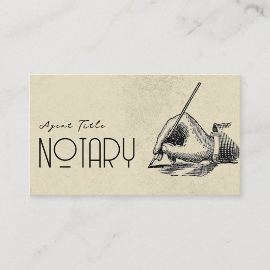 Unieke Logo van notarisschrijver QR-code Visitekaartje (Voorkant)