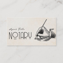 Unieke  Logo van notarisschrijver QR-code Visitekaartje