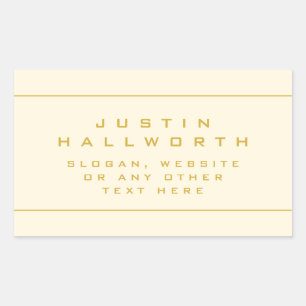 Unieke look Gold & Ammond Rechthoekige Sticker