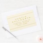 Unieke look Gold & Ammond Rechthoekige Sticker (Envelop)