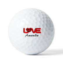 Unieke Love-golfbal voor damesgolfcompetities