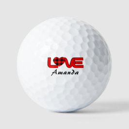 Unieke Love-golfbal voor damesgolfcompetities Golfballen